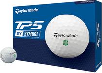 Bola de Golfe Taylormade TP5 MY Symbol Dollar - Branco (12 Unidades)