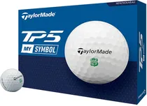 Bola de Golfe Taylormade TP5 MY Symbol Dollar - Branco (12 Unidades)
