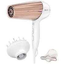 Secador de Cabelo Philips HP8280/00 Drycare Prestige de 2300W/220V - Branco/Rosa