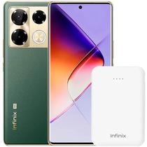 Smartphone Infinix Note 40 Pro+ 5G NFC Dual Sim de 256GB/12GB Ram de 6.78" 108+2+2MP/32MP - Green + Carregador Portatil Wireless