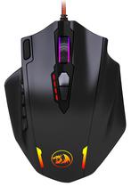 Mouse Gaming Redragon M908 Impact RGB com Fio USB Preto