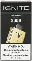 Vape Descartavel Ignite V80 Green Apple 8000 Puffs Metal Edition Gold