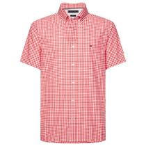 Camisa Tommy Hilfiger Masculino MW0MW12678-0QK-00 s Vintage Red / White