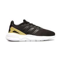 Tenis Adidas Nebzed Cloudfoam Feminino Preto/Dourado GW9078