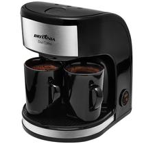 Cafeteira Britania Duo Coffee 450 Watts 220V ~ 60HZ com 2 Xicaras - Preta/Prata