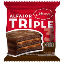 Alfajor Mazzei Triple Preto - 65G