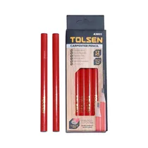 Lápiz para Carpintero Tolsen 42021 180CM 12 Piezas