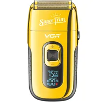 Barbeador Elétrico VGR V-332 2 Em 1 Recarregável - Dourado