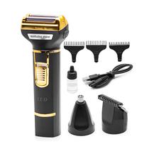 Aparador de Pelos Profissional Kit 3 Em 1 Luo LU-4626 5W - Recarregavel - Preto