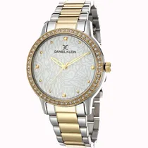 Relógio Feminino Daniel Klein DK.1.12497.6 - Prata/Dourado
