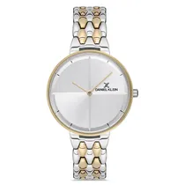 Relógio Analógico Feminino Daniel Klein DK.1.12666-4 Premium Ladies / Pulseira de Aço Inoxidável - Prata/Dourado