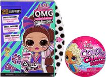 Combo Bonecas L.O.L Surprise O.M.G Cheer Diva + Color Change Surprise