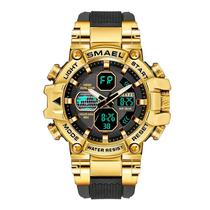 Relogio Smael 8027 GDBK Gold Black