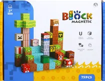 Cubos Magnéticos de Construção Block Magnetic Chuang Huang - CH1374 (75 Pçs)