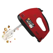 Batedeira Eletrica Raf R.6633 Hand Mixer / 7 Velocidades / 270W / 19500RPM / 220-240V ~ 50/ 60HZ - Vermelho/ Preto