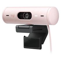 Webcam Logitech Brio 500 Full HD 60 FPS Microfone Integrado 960-001418 - Rose