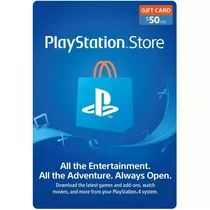 Sony Acs Games Gift Cards PSN 50$ para Playstation Store (Usa)