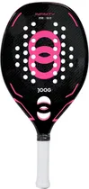 Raquete de Beach Tennis Joog Infinity 3K Pro Full Carbon Eva Pro - Preto/Rosa