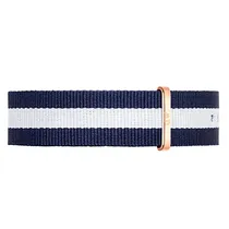 Pulseira para Relógio Daniel Wellington Classic Glasgow DW00200082 Feminino de Nylon 17MM - Azul e Branco