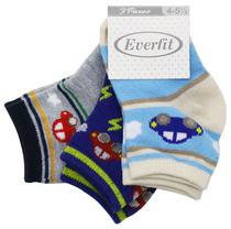 Meias para Bebe Everfit 49505 - Masculino (3 Pares)