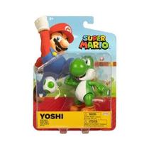 Jakks Pacific Figura Nintendo Super Mario Fig 4" Yoshi c/ Huevo Plastico 3 Anos + Multicolor