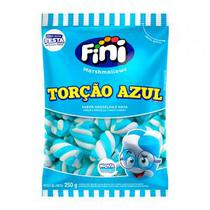 Marshmallow Fini Tubo Torcao Azul 250G