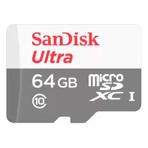 Memoria Micro SD C10 64GB 100MBS Sandisk Ultra 2X1 SDSQUNR-064G-CN3MA