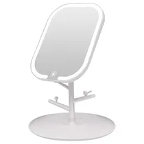 Espelho para Maquiagem LED Aorlis AO-77906 / LED Ajustavel / Recarregavel - Branco