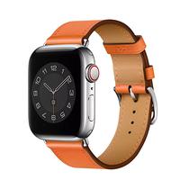 Correa de Cuero Wiwu Attelage para Apple Watch 38 - 40 - 41MM Naranja