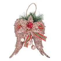 Enfeite Asas Douradas Natal 13×17 CM
