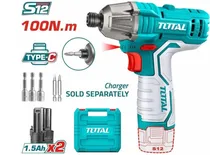Parafusadeira de Impacto - Total TIRLI12015 1/4" 12V (X2 Baterias)