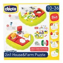 Chicco Juguetes House & Farm Puzzle para Bebes Detalles En El Producto 23,2 X 3,7 X 23,2 CM Multicolor