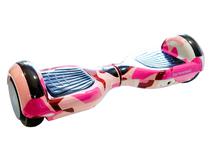 Scooter Eletrico Star Hoverboard 6.5 Bluetooth / LED / Bolsa - Rosa Camuflado