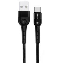 Cable 4 Life FLT2AC1B USB A USB-C 1M - Black