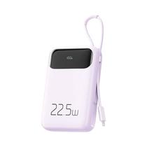 Carregador Portatil Powerbank Mcdodo MC-325 / 10000MAH / 22.5W / 1X USB-A / 1X USB-C + Cabo Lightning Embutido - Roxo Claro