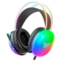 Fone P2 Onikuma X25 c/Mic USB Black RGB 3.5
