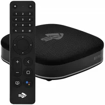 Receptor Fta STV S3 Pro 6K Iptv com Wifi de 32GB Emmc/2GB Ram - Preto