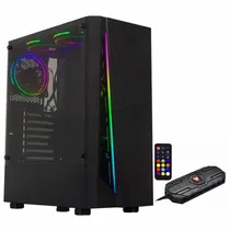 Gabinete Gamer Satellite K888 / 3 Cooler / RGB - Preto