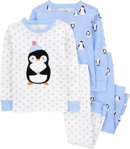 Pijama Carter's 1R494210 - Feminina (4 Peças)