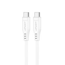 Cabo Acefast C3-03 USB-C Macho A USB-C Macho 1.2M - Branco