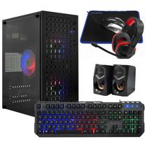 PC Montado Gamer Intel Core i5 3570 de 3.4GHZ 16GB de Ram / 256GB SSD / Geforce GT730 4GB + Kit Gamer - Preto