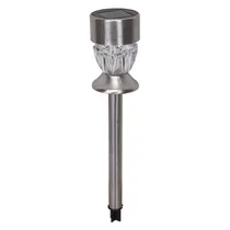 Lampada Solar para Jardim de Aço Inox