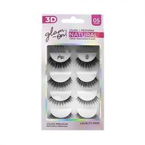 Set Cilios Posticos Glam On Natural 3D44 5 Pares