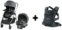 Combo Graco Carrinho e Cadeira para Bebê Modes Trio + Canguru Porta Bebê Cradle Me Lite