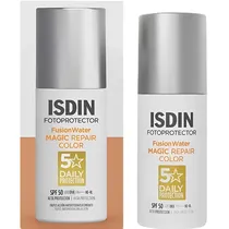 Fotoprotetor Facial Isdin Fusion Water Magic Repair Color FPS 50 - 50ML