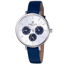 Relogio Analogico Daniel Klein Exclusive DK11896-5 Feminino, Couro - Azul