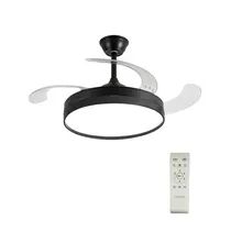 Ventilador de Teto Satellite A-FAN803 - com Luminária - Bivolt - Preto