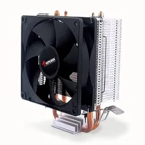 Cooler Cpu Air Keepdata KD-P2, Preto, 92MM, Intel 775/ 115X/ 1200/ 1366/ 1700/ 2011/ 2066, AMD AM2+/ AM3+/ AM4/ AM5/ FM1/ FM2+