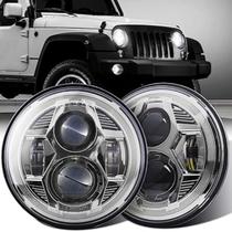 Farol Principal de LED para Jeep(Par) Redondo 7"