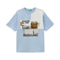 Camiseta Infantil Benetton 3I1XC10HN 0Y1